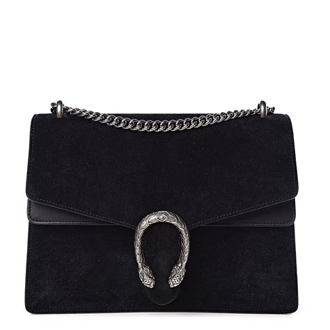 gucci dionysus black suede medium|gucci dionysus bag.